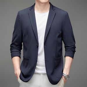 2023秋季爸爸西装休闲外套男中老年商务休闲西服MNSABX7016-P210,男装西服,电商B212（原钱塘6029）