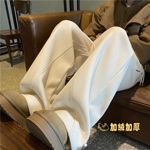 冬季新款保暖加绒百搭灯芯绒宽松休闲裤B315-K903JR-特P40控78图片