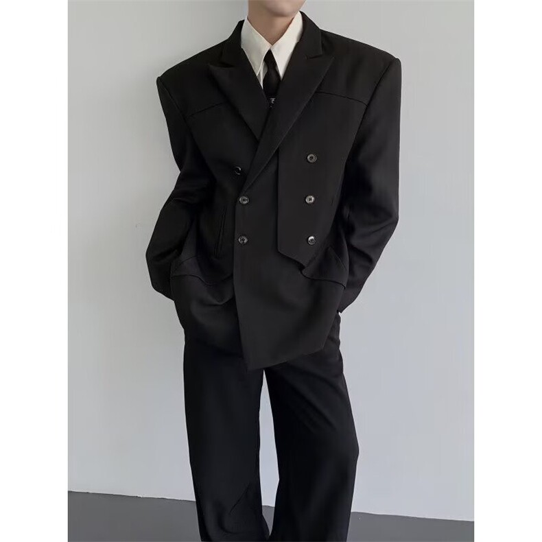 秋冬季男士网红西装外套高级感修身西服伴郎婚礼服时尚上衣,男装西服,星座506A