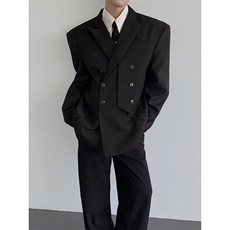 秋冬季男士网红西装外套高级感修身西服伴郎婚礼服时尚上衣，男装西服，星座506A