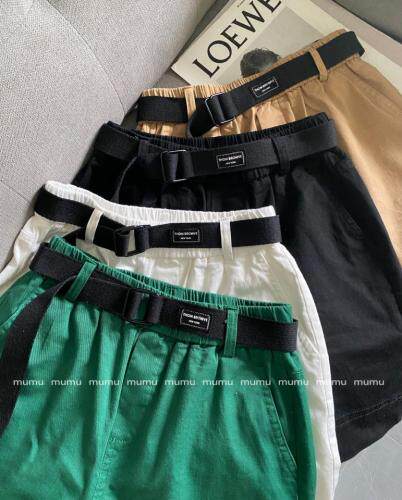 休闲全棉中裤，女装，沐·沐