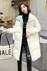 羽绒服90绒女中长款冬季新款外套过膝时尚加厚羽绒外套图片