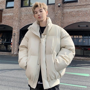 保暖clean短款立领PU皮棉服男女潮牌大码棉袄M2909特P90控158图片
