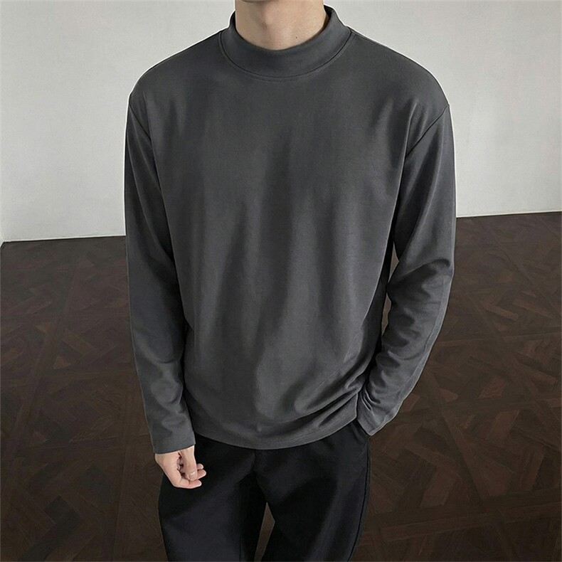 德绒半高领加绒打底衫【现货】C403A-T96-特P12.5加绒-特P20,男装T恤,电商C403A