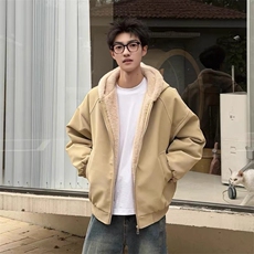 现货高品质美式高街冬季重磅座山雕大毛毛领pu皮棉衣男女加厚外套，男装皮衣，电商A486