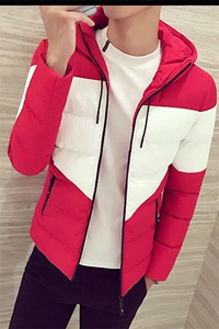2021新款加厚棉袄拼接连帽外套男青年棉服A313/MY33/P125168图片