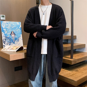 中长款男毛衣开衫加厚针织衫大衣风衣宽松披风外套ks05-p85图片