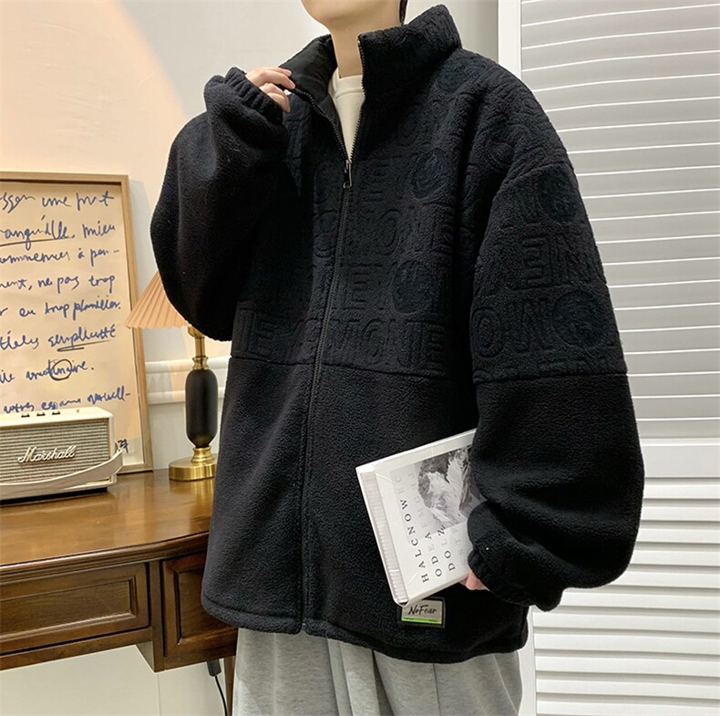 22冬 冬季新款羊羔毛外套情侣宽松摇粒绒棉衣 B266-Y617-P125图片
