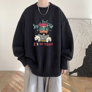 半高领毛衣男大码胖子针织衫毛线衣 M18380-P45 加绒款-P65图片