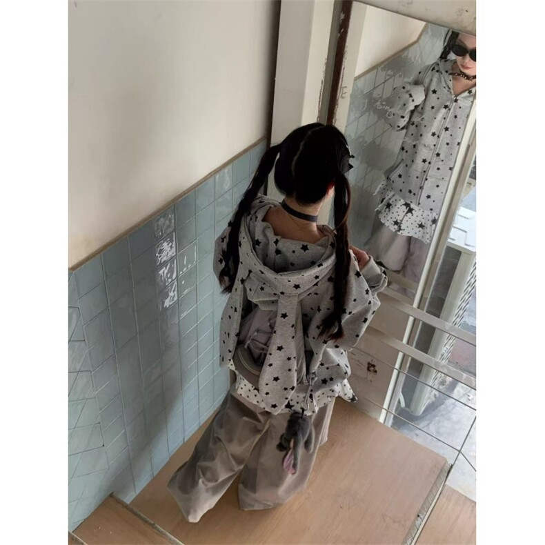薄款350克好质量做工#原版压线+订铁字母+双拉链【纯棉华棉】,男装夹克,星座506A