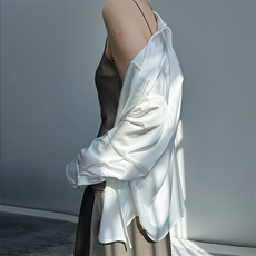 真丝吊带背心女内搭西装打底醋酸缎面25夏V领设计感性感外穿上衣，女装背心吊带，蒙绒特