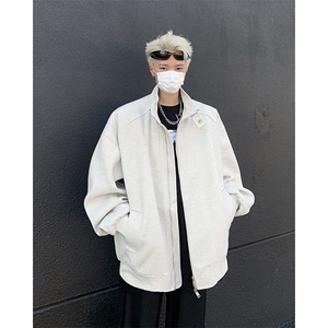 美式夹克男春秋季高级感痞帅外套潮牌vibe短款上衣服JK85544-69图片