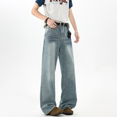 现货高品质美式闪电纹水洗宽松微喇叭牛仔裤GK80-特P45-限价78,男装牛仔裤,星座310A-1,四季星座 现货高品质美式闪电纹水洗宽松微喇叭牛仔裤GK80-特P45-限价78,男装牛仔裤,星座310A-1,四季星座