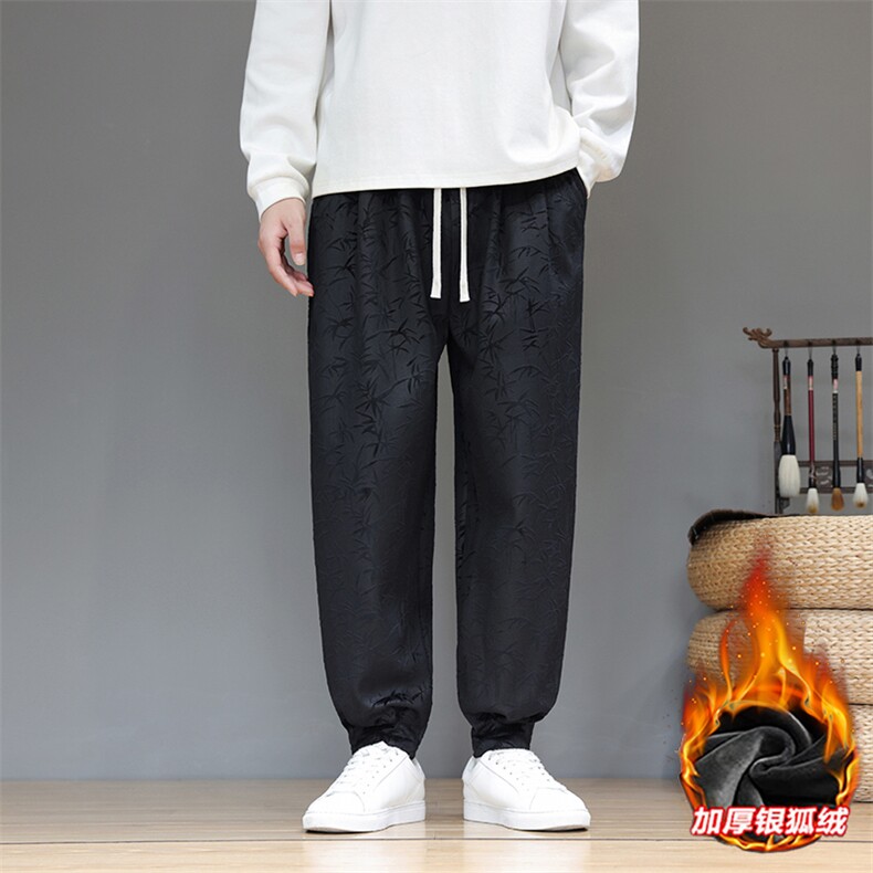 风冬季加厚银狐绒加绒裤男印花潮休闲裤xz815-k508p60,男装卫衣,星座815（原A203）