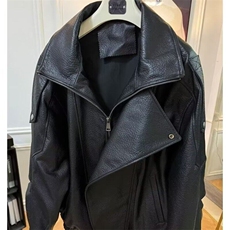 W9166-P85网图现货春季新款PU皮仿皮皮衣机车双层领外套上衣，男装皮衣，星座1608-2