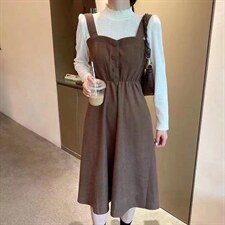 秋装连衣裙，女装连衣裙，艾美多姿