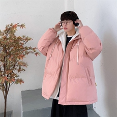 冬季情侣款假两件棉服男宽松棉袄青年棉衣加厚潮A266-WT08-P65，男装棉衣，电商A266