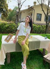 新款韩版、小立领拼色半拉链设计，其它，碧沁伊人