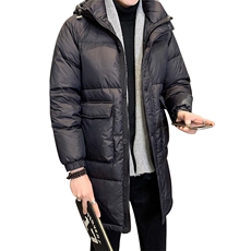 2023冬季中长款灰鸭绒纯色休闲羽绒服时尚上衣外套男YR8051-P245，男装羽绒服，电商A413