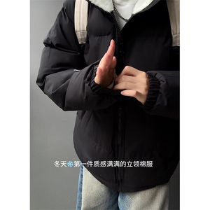 现货高品质美式高街冬季重磅三防加绒加厚羽绒棉衣厚外套棉服图片