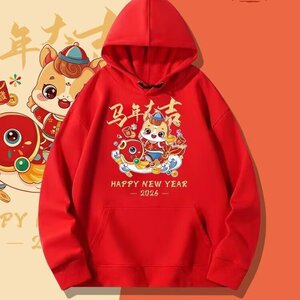 1506/QG320/P31卫衣男连帽春秋季ins港风宽松潮牌印花百搭外套图片