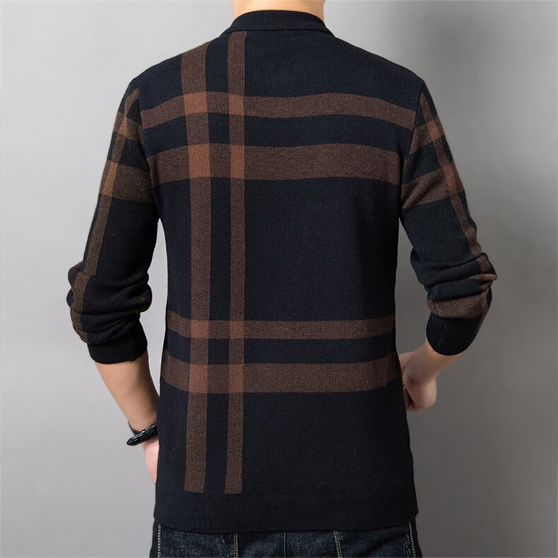 秋冬男装棒球服上衣针织夹克外套男时尚开衫81-8P68，男装针织衫/毛衣，星座306A
