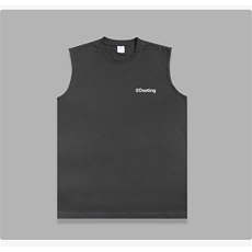 抖音得物供货现货重磅纯棉美式休闲印花宽松无袖背心潮牌t恤ABX02，男装背心/马甲，电商A443