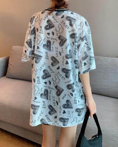 稻草人v领大T恤，女装T恤，斐媞梦 FTM