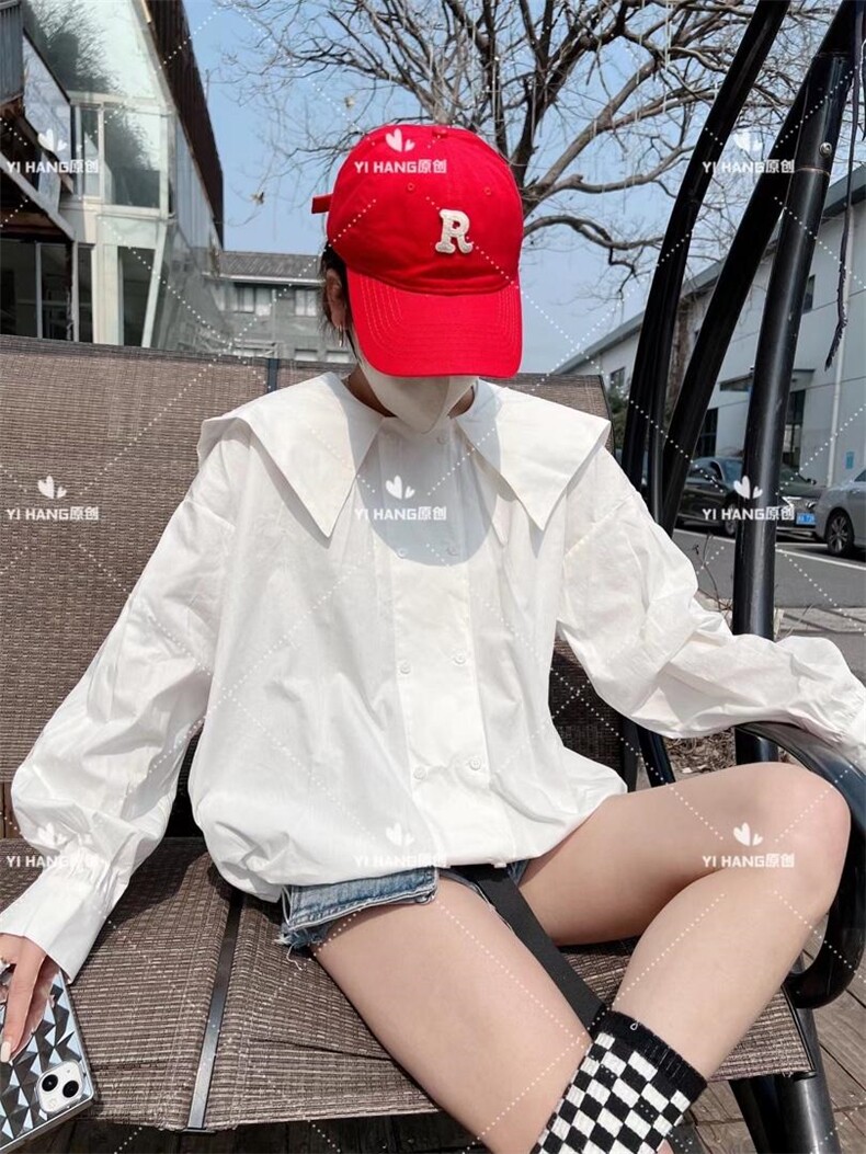 双排扣衬衣可当开衫颜色超赞，其它，一杭