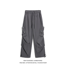 26新款机能压褶设计百搭宽松百搭冲锋裤B315-K24308-特p35控68，男装休闲裤，电商B315