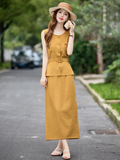 现货！夏装夏季2025套装女洋气时尚气质优雅两件套，女装套装/套裙，涵墨