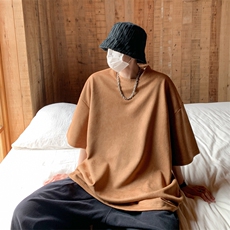 麂皮绒！重磅麂皮绒短袖t恤男JPDX00-P22，男装T恤，电商B367