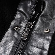 MJ-883秋冬2021海宁男式羊毛皮草男翻领两面穿修身颗粒绒风衣P552，男装风衣，电商B360