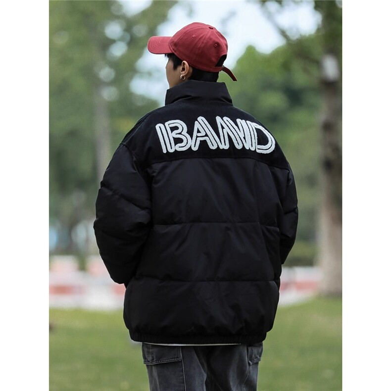 冬季新款撞色立领棉服男潮加厚保暖休闲面包服棉衣外套TTM57P66,男装棉衣,星座1013-5