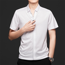 M50042男士2023年夏季新款百搭T恤短袖商务休闲体恤P145，男装T恤，电商B360