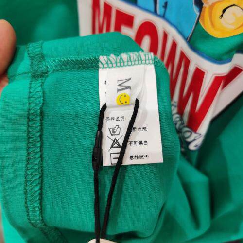 眼镜熊拼接袖长袖T恤，女装T恤，moiiy