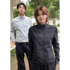 网图现货夏季网眼立领防晒衣运动户外轻量薄款外套男女A659-P48，男装防晒衣，星座1505