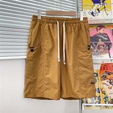 夏季薄款冰丝工装短裤潮流宽松百搭速干休闲运动裤，男装休闲裤，星座410-7