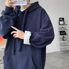 8XL-M加绒连帽卫衣加厚大码美式重磅硬挺上衣外套秋冬WY9101/P60，女装短外套，电商B238