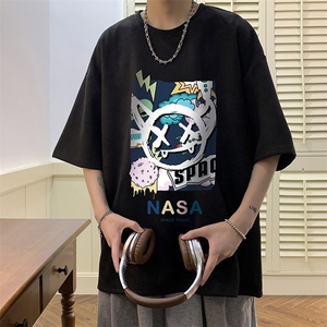 麂皮绒短袖t恤男大码半袖男 JD82275-P25图片