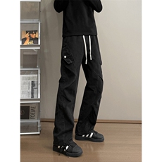 高品质B221美式ins高街暗黑宽松工装牛仔裤LK24340-P65控88，男装牛仔裤，电商B221