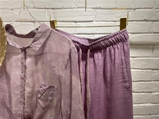 2023纯苎上衣 抽象的水彩色调与纹理呈现缥缈游离感，其它，川哲