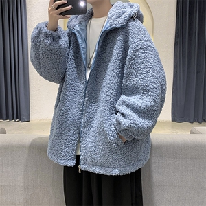 现货冬装男女款宽松休闲大码羊羔毛棉衣中性情侣棉袄外套DM70-P95图片