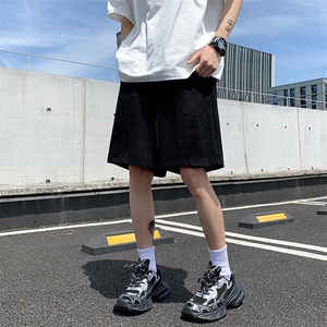 8XL-M 特大码短裤男美式个性潮麂皮绒运动短裤男五分裤DK1535P25图片