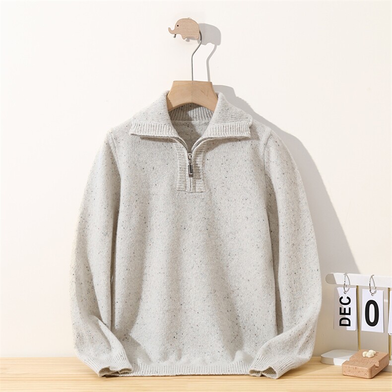 新款百搭点子反领长袖，童装儿童羊毛衫，冰晶童装