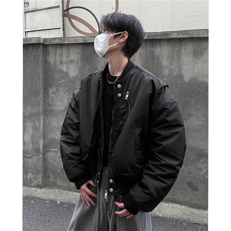 冬季美式飞行员短款加厚棉衣冬装棒球领棉服男装外套S376-特125,男装棉衣,电商A233-1