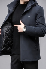 B802男士新款羽绒服90鸭绒精品连帽保暖舒适长期款式主推，男装羽绒服，钱塘207-3