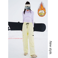 单板登山裤男女中性舒适加厚银狐绒滑雪裤K1073J加绒-P85控128，男装卫衣，电商A001