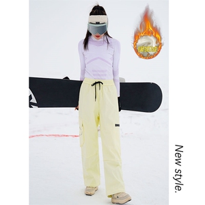 单板登山裤男女中性舒适加厚银狐绒滑雪裤K1073J加绒-P85控128图片
