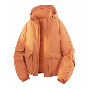 立体新款冬大码羽绒棉服棉袄连帽工装韩版宽松外套A436-2533-P98图片